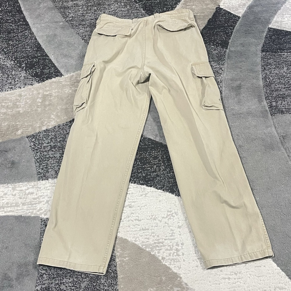 Polo Ralph Lauren Cargo Pants Men 36x34 Brown Paratrooper Utility Military USA - Picture 7 of 16
